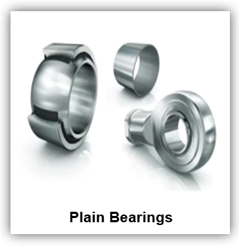 Plain bearings visual - simple design for low friction and smooth linear motion.