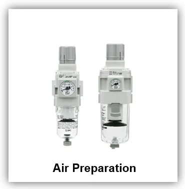 Explore our range of air preparation equipment for pneumatic systems. From filters and regulators to lubricators, our air preparation products ensure clean, dry, and regulated air supply for optimal pneumatic performance
