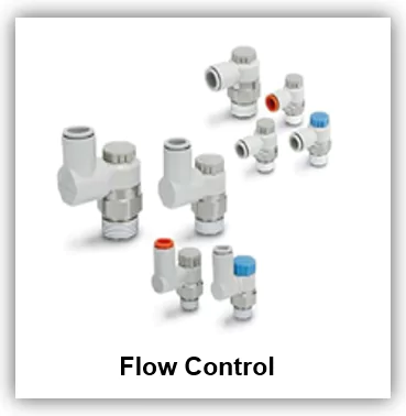 Discover our range of flow control products for precise regulation of air flow in pneumatic systems. From flow control valves to restrictors, our products offer accurate control over pneumatic processes for optimal performance
